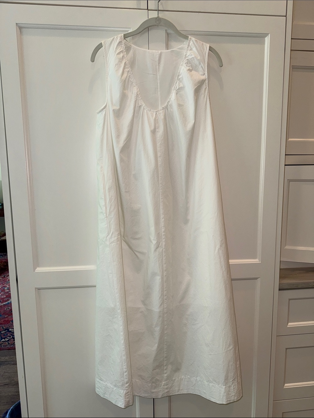 White 100% Cotton maxi dress - Picture 5 of 9